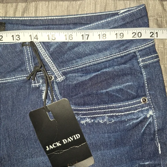 NWT Jack David Jeans Plus Size 22 Womens High Rise  Dark Denim - Picture 9 of 13